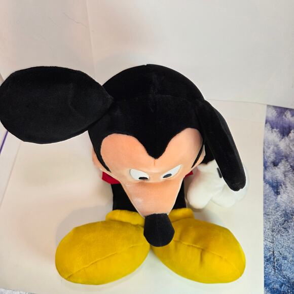 Mickey Mouse Large Plush Stuffed Animal Disney Parks 19” Sitting - Picture 9 of 15